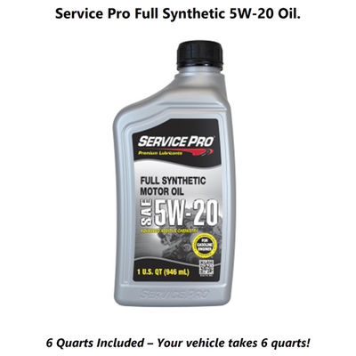 2015 Jeep Wrangler 3.6L Complete Oil, Air & Cabin Filter Kit (5W