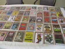 Rock N Roll Mixed Lot 4" x 6" Reproduction Concert Mini Cardstock Poster 65 new