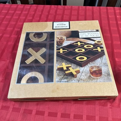Wooden Tic-Tac-Toe Set Jumbo Studio Mercantile 10-piece