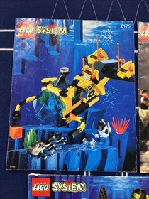 LEGO SYSTEM VINTAGE MANUAL LOT SPACE POLICE AQUAZONE 2153 6957 2162 6175 2160 +