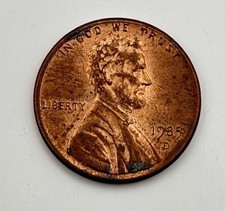 1985-D Lincoln Memorial 1 Cent Penny Coin. #8.40