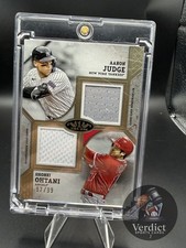 2024 Topps Tier One SHOHEI OHTANI, AARON JUDGE Dual Game Used Patch #DPR-JO /99