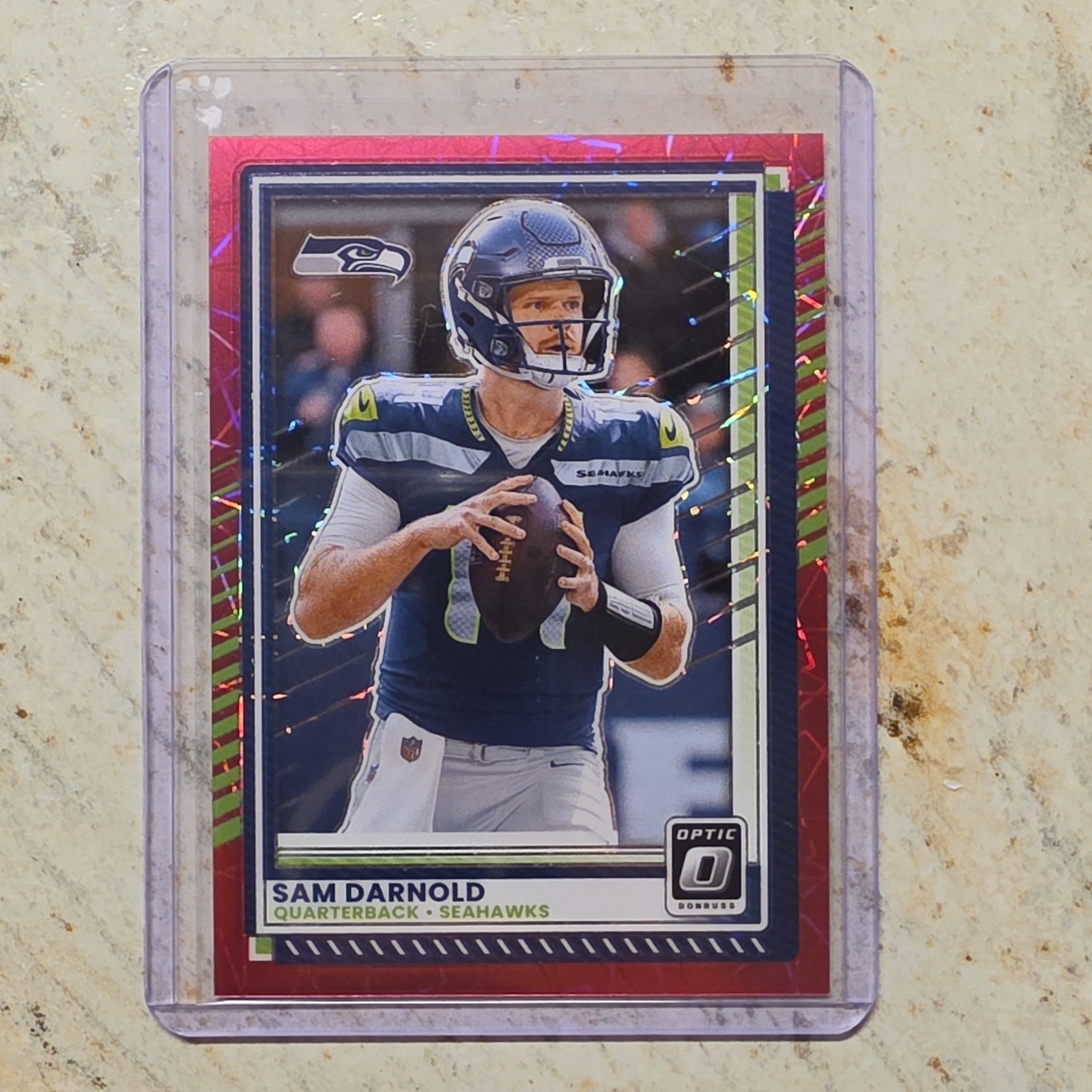 2025 Panini Donruss Optic Sam Darnold Seahawks #186 Prizm /99