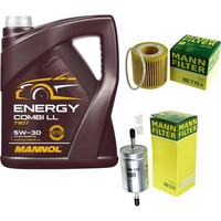 Inspektionspaket 5L Mannol Energy 5W-30 FüR VW Polo 1.2 12V Fox Skoda Fabia I