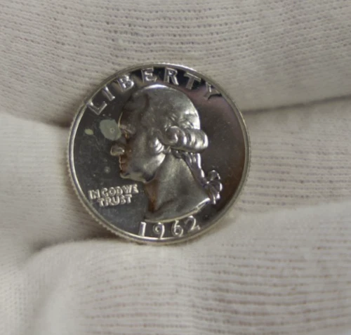 1962 US Proof Silver Washington Quarter 25c.