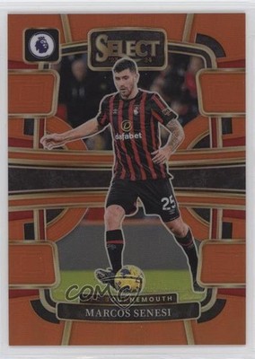 2023 Panini Select Premier League Terrace Orange Prizm 44/75 Marcos Senesi 1p5