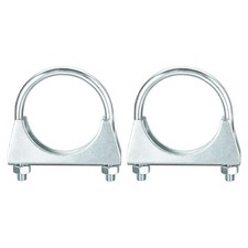 2pcs Muffler U-Bolt Clamps for 58mm Diameter Pipe Saddle Type U-bolt Clamps