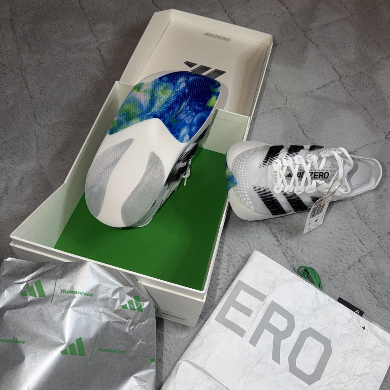 Adidas Human Race EVOLUTION Pro X Pharrell White Black Size 7 #KJ1992 Brand New