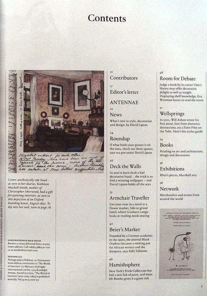 THE WORLD OF INTERIORS September 2025 LITERATURE ISS Kathleen Machell Smith @NEW - Image 2 of 4