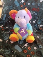 Aurora Baby Colorful Elephant 10" Plush Soft Toy Stuffed Animal