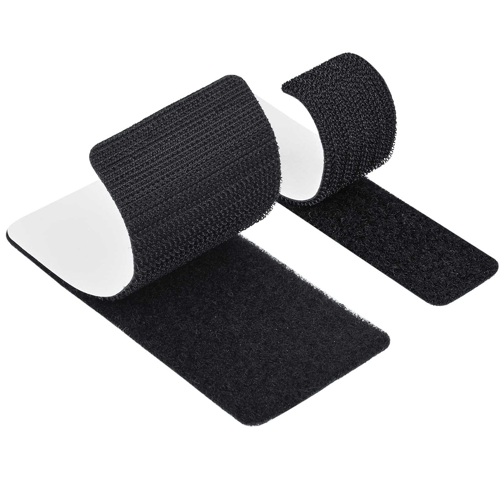 72PCS - 1x4in 24Sets | 2x4in 12Sets - Hook and Loop Strips with Adhesive Heav...