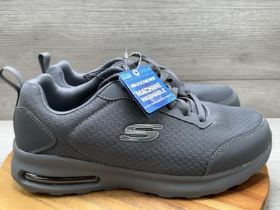 Skechers Mens Lite Weight 16966WR Gray Running Shoes Sneakers Size 10