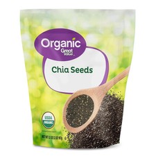 Great Value Organic Chia Seeds 32 oz 907 g USDA Organic, Gluten-Free   32 oz