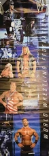 🌮Vintage 2000 WWF Taco Bell Promotional Poster – Undertaker, Angle, Y2J, Benoit