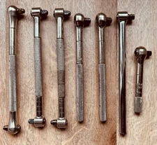 Set Of Seven Omega Technologies 1/4'' Roller Ratchet. Aircraft Hi-Loc