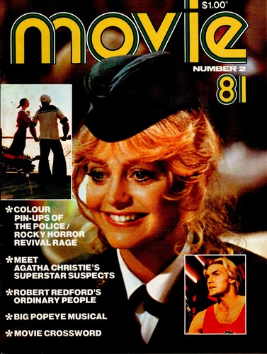 Movie magazine - Number 2, 1981 - Goldie Hawn, Redford + Rocky Horror pin-up