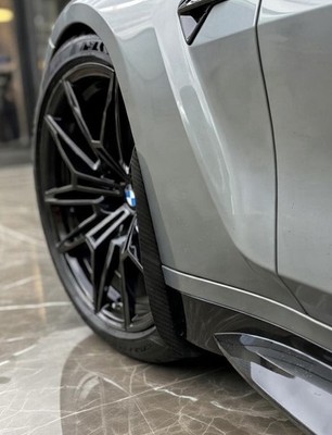 Carbon Fibre Front Arch Guard Mud Flaps For BMW M3 M4 G80 G81 G82