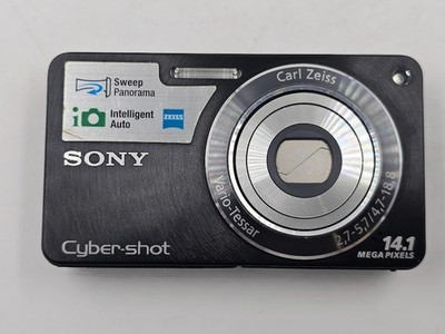 Sony Cyber-shot DSC-W350 14.1 MP Digital Camera Black - Not Working