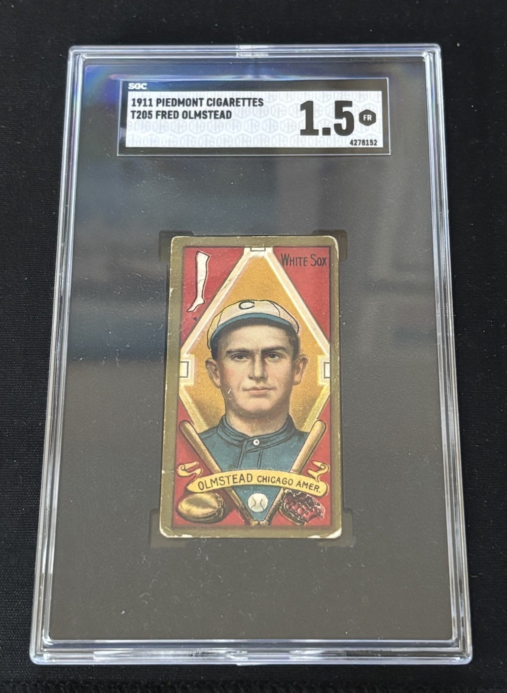 1911 T205 - Fred Olmstead SGC 1.5