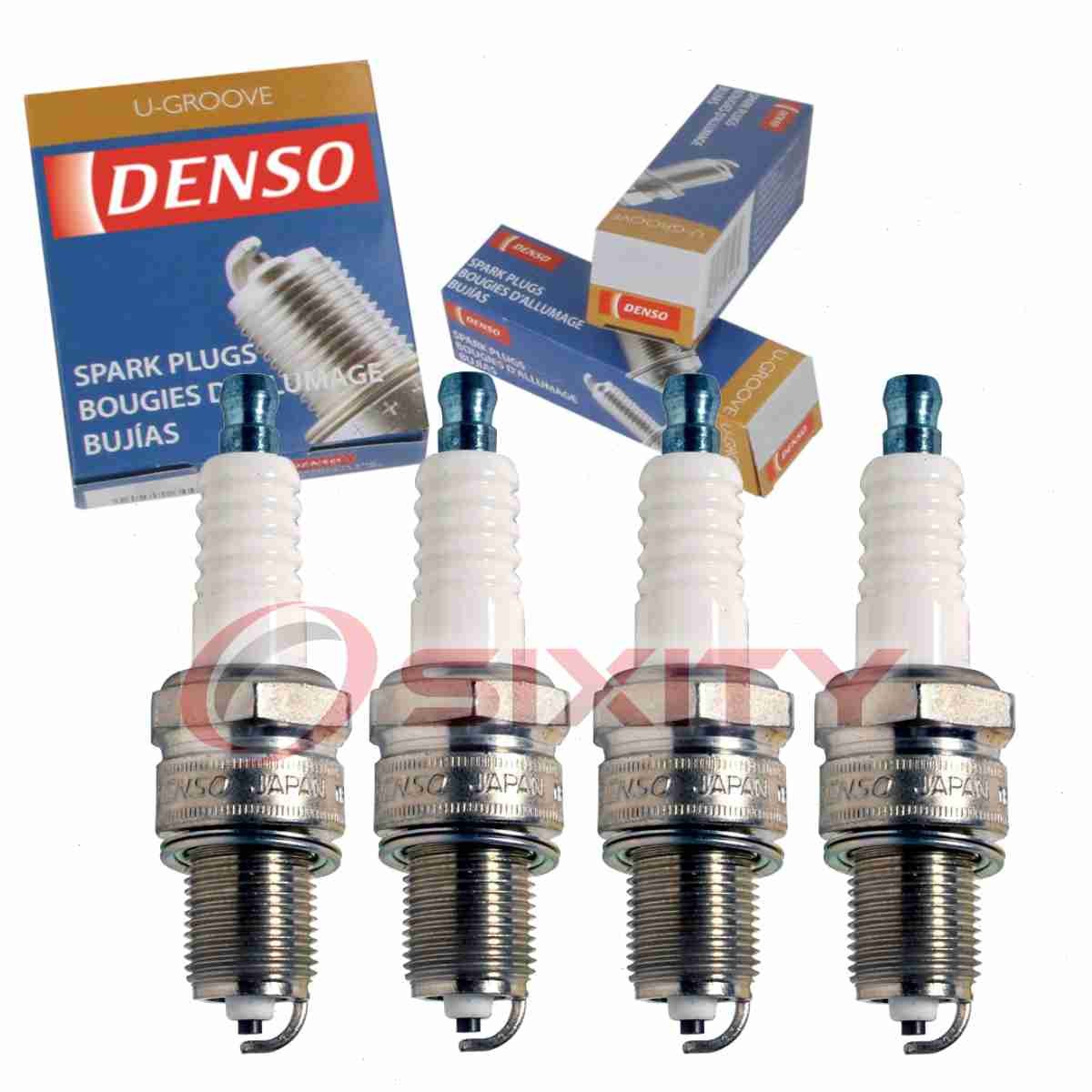 4 pc Denso Standard U-Groove Spark Plugs for 1986 Renault R5 2.2L L4 qj