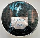 I Love You - Cute Dog - American Silver Eagle 1oz. .999 Silver Dollar Coin