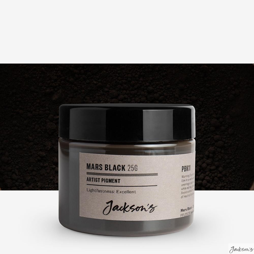 Jackson's : Artist Pigment : Mars Black PBk11 : 25g (in 50ml Jar)