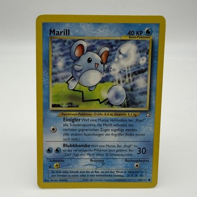 Pokémon Marill 66/111 DE Common Neo Genesis 2001