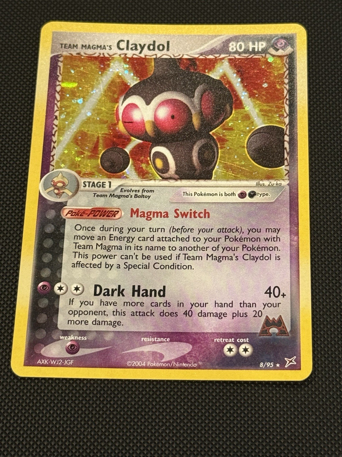 Team Magma's Claydol 8/95 Team Magma vs Team Aqua Holo