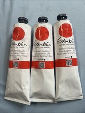 Gamblin Artist's Oil Paint Cadmium Red Light Series 5. 150 Ml. tube set of 3