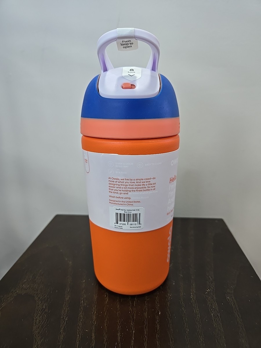 Owala Kids Flip Stainless Steel Water Bottle 14oz Color: Blue