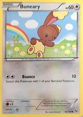 Buneary 84/106 Common Flashfire Pokemon Lightly Played