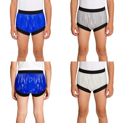 Kids Boys Girls Patients Elastic Waistband Underwear Water-resistant Briefs