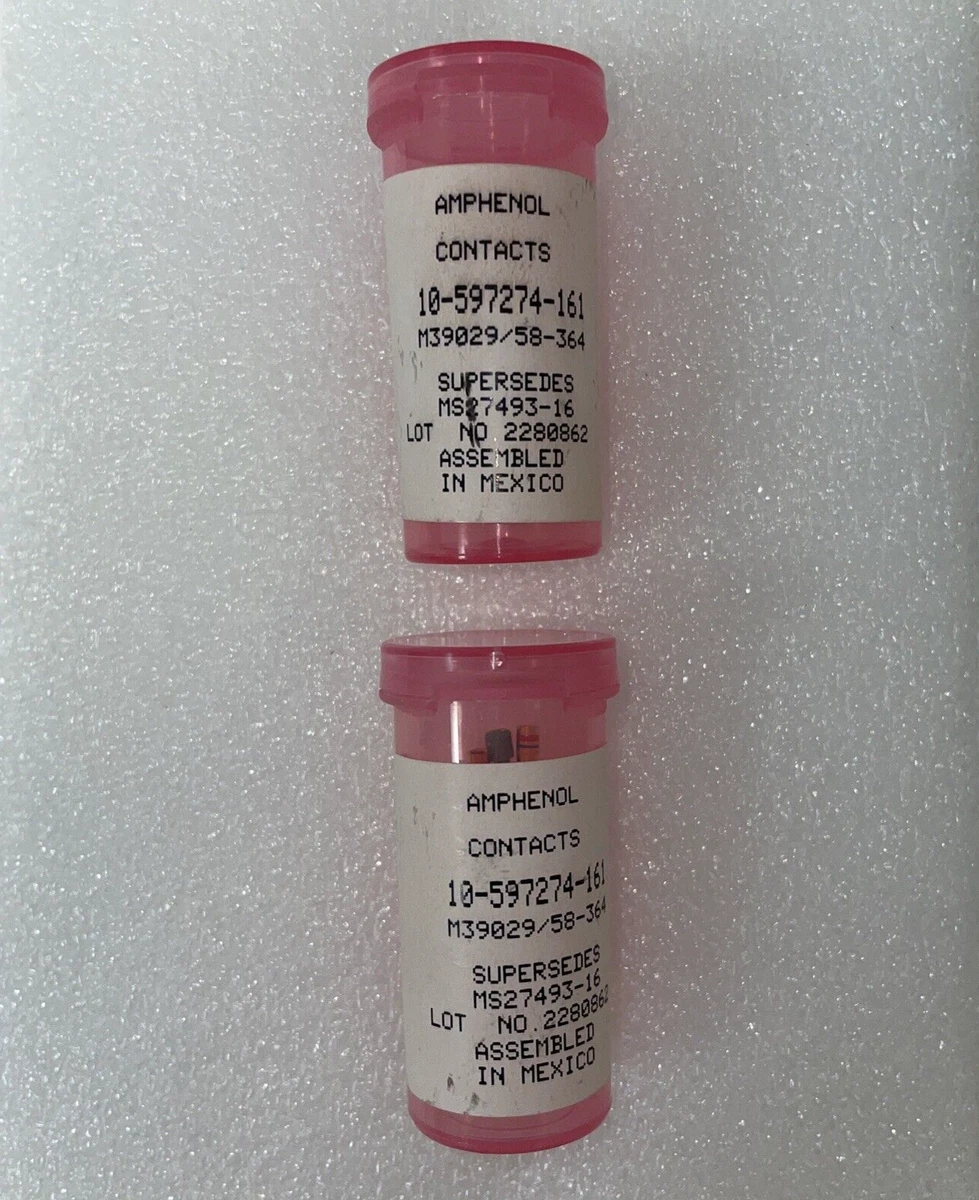 Lot of 12 Amphenol Contacts M39029/58-364 (Supersedes MS27493-16 