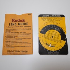 Kodak Lens Guide for Copying and Small Object Photography Kodaguide 1225 Vintage