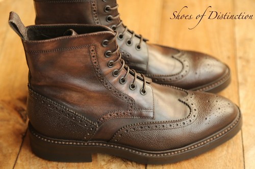 Paul Smith Marrón Cuero Derby Brogue Botas Zapatos Para Hombre UK 6 US 7 EU 40 - Imagen 4 de 12