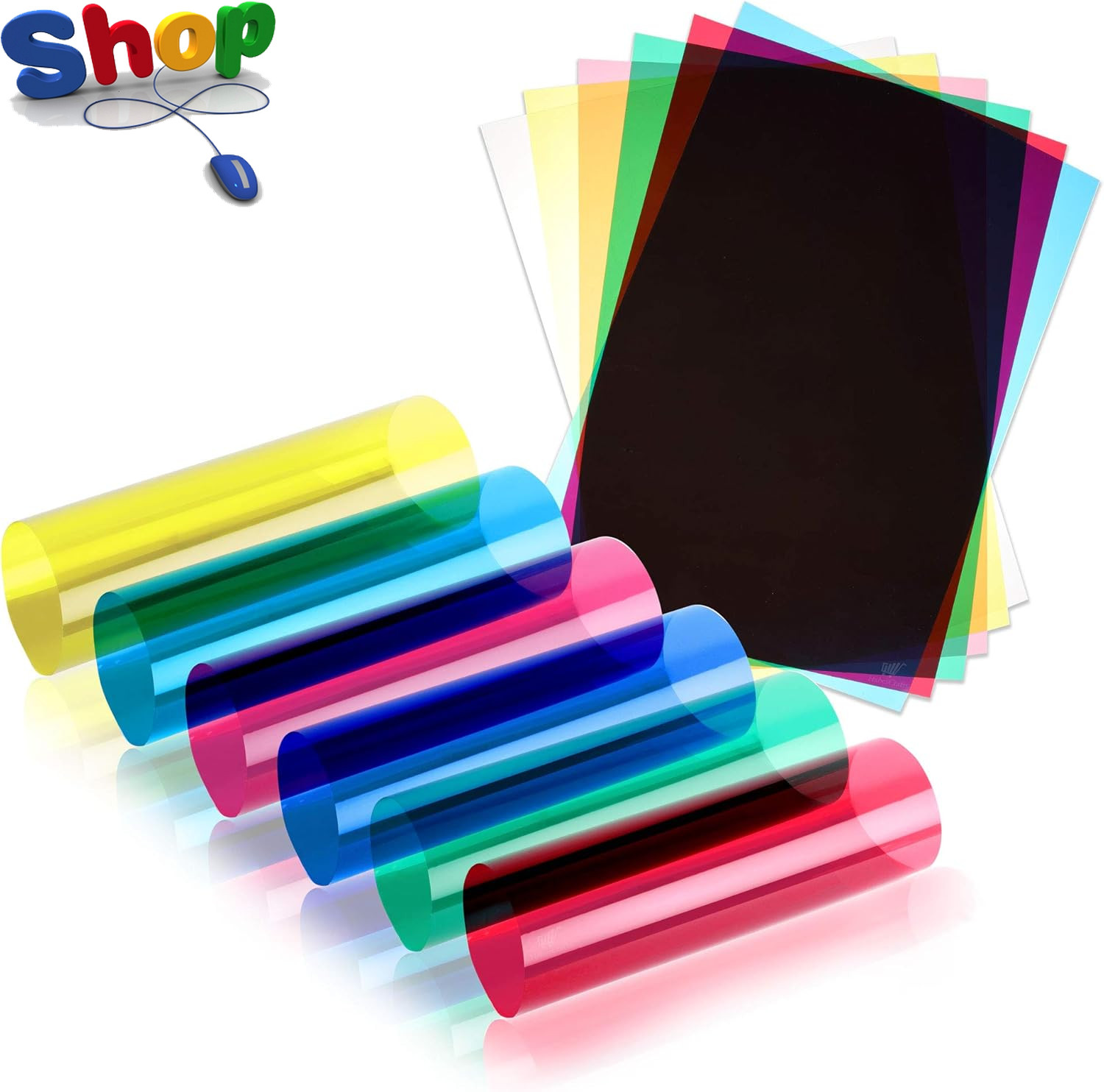 Acetate  Sheets  A4  OHP  Sheet  Colour  Acetate  Clear  Film  Plastic  Light  F