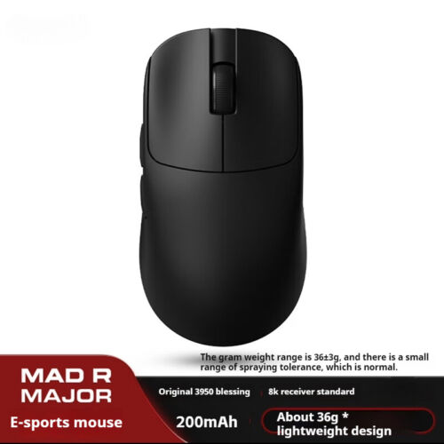 Mad R/R Major Gaming E-Sports Mouse Dual-Mode Nonporous Lightweight Ergonomic US - Picture 29 of 31