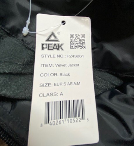 Peak Sport Sportjacke versch. Größen schwarz abnehmbare Kapuze gefütterte Taschen - Bild 15 von 21