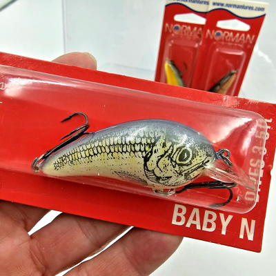 Vtg New Discontinued Norman 1/4oz Baby N Crankbait Fishing Lure 3