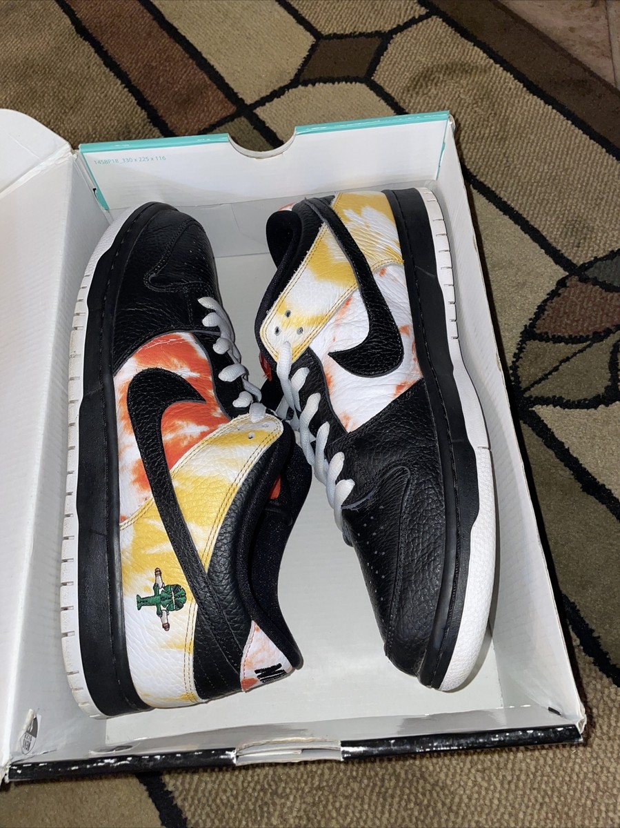 Nike SB Dunk Low Tie Dye Ray Gun Black Size 11 MEN BQ6832-001
