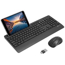X9 Wireless USB-C Keyboard and Mouse Combo - Dual USB Port Compatibility USB ...