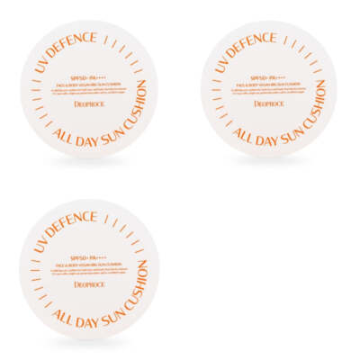 Deoproce UV Defence All Day Sun Cushion SPF50+ PA++++ 25g*3Pcs - FREE SHIPPING