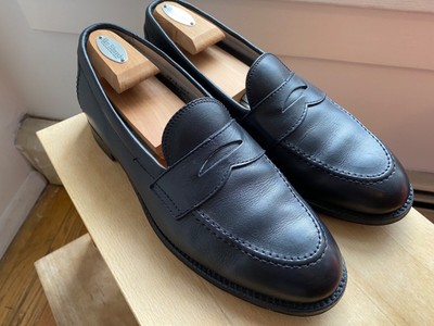 alden black loafers
