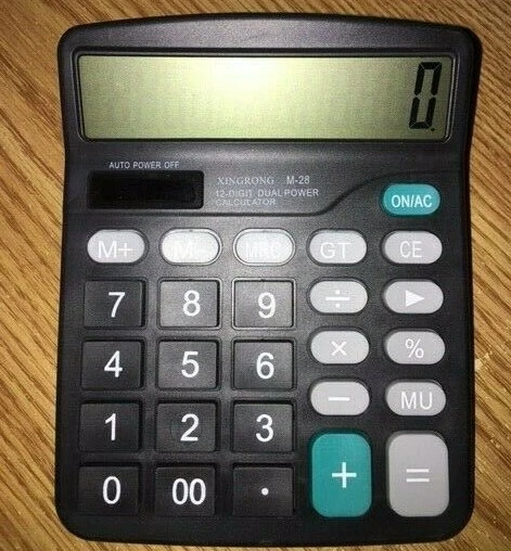 XINGRONG Metal Decking 12-Digit Calculator for Clerk Cashier Student Size4.5"X6" - Image 2 of 4