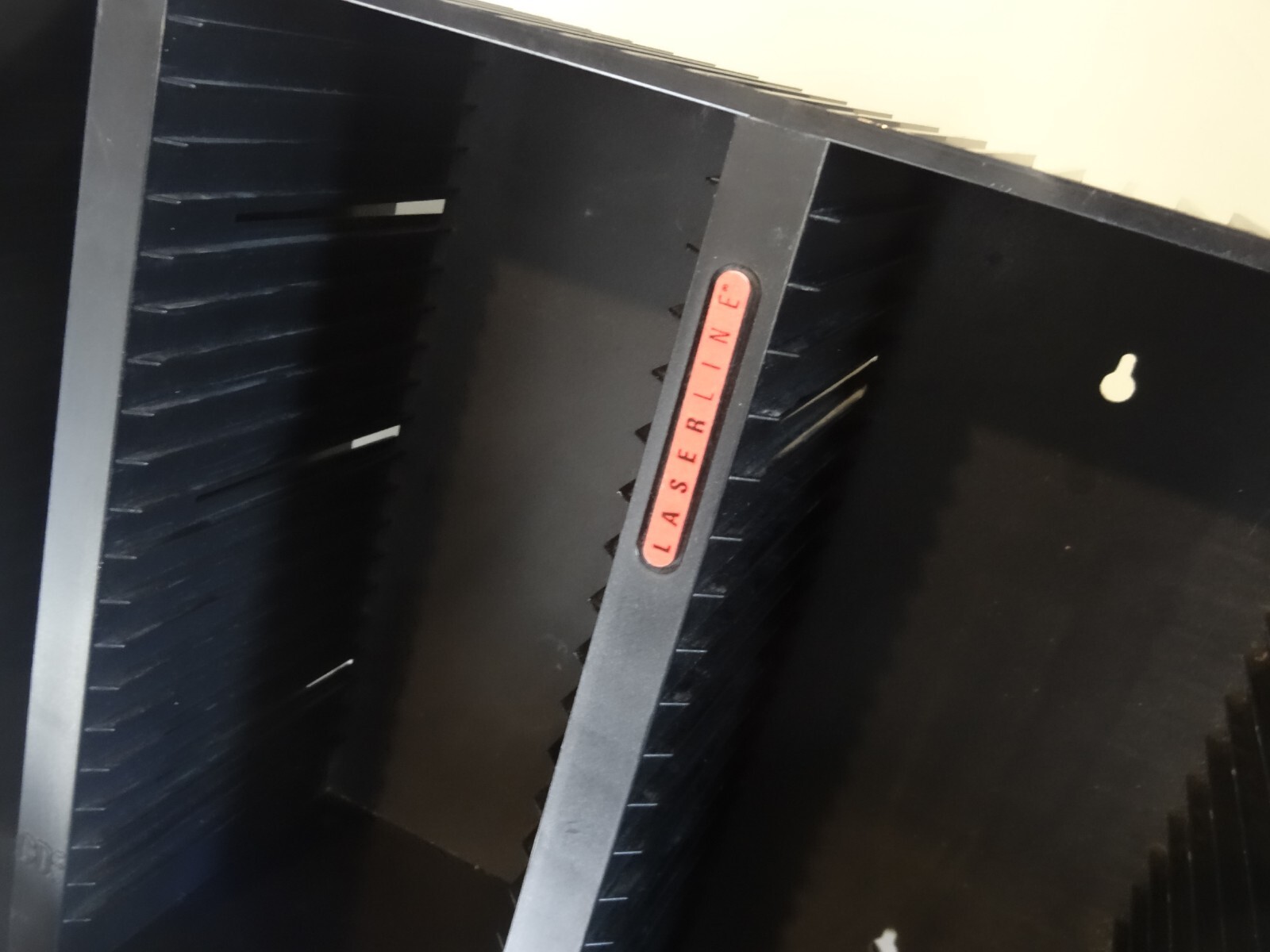 Lot Of 2 Laserline 60 CD 60 Jewel Case Storage Organizer Wall Mount