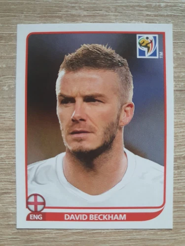 Panini World Cup 2010 David Beckham Coca Cola Without Number England World Cup