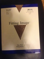 WOW  Vintage Fitting Image beige nude pantyhose size C