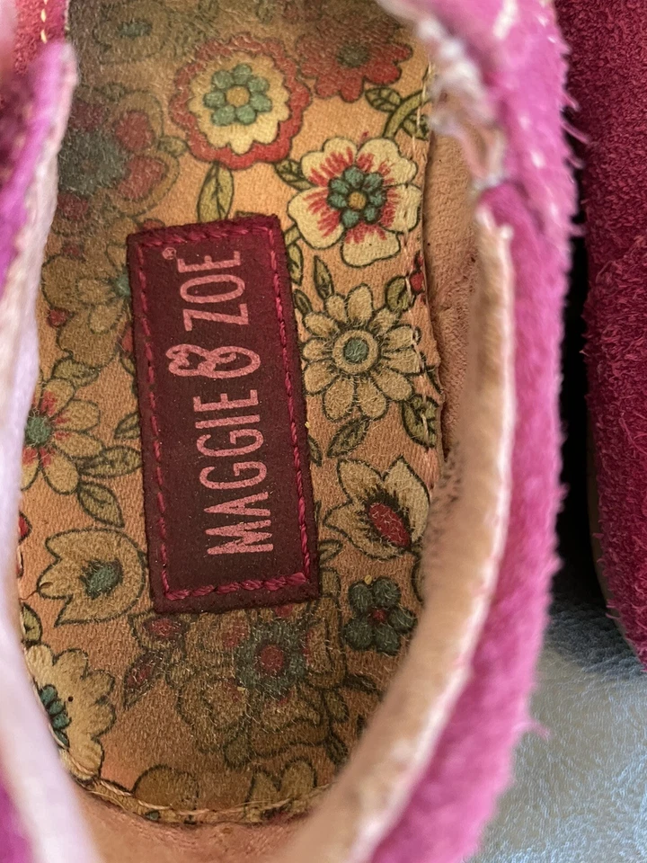 Zapatos Mary Jane de cuero rosa Maggie & Zoe para niñas talla 8 Foto 4 de 4