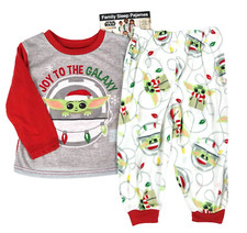 Grogu Star Wars Christmas Pajamas Set Size 3T Joy to the Galaxy Baby Yoda
