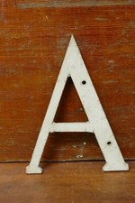 Vintage Metal Letter  A  8  Tall Cast Aluminum Industrial Farmhouse Decor TFC